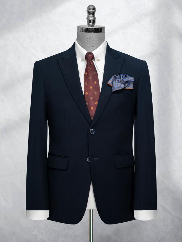 Bộ Suit xanh than đậm 2 nút TG402